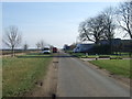 Lane running east towards the A15