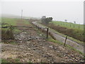 Gate by bridleway south of Evanstown