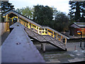 Lighted footbridge, Henley-in-Arden station