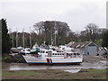 "Jubilee Queen" at boatyard in Wadebridge