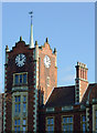 Clock tower at the Royal Wolverhampton School