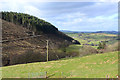 View across the Bradnant valley