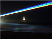 NZ3575 : St Mary's Lighthouse & 'Global Rainbow' by Andrew Curtis
