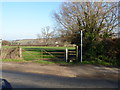 Footpaths leave the road