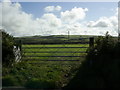 Field gate with a view near Llanferran