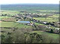 View of a reservoir from Glastonbury Tor