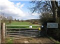 Entrance to Wing Hall Fishing Lakes