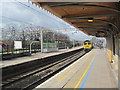 A Freightliner approaches Platform 4, Berkhamsted Station