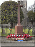 SO8463 : Ombersley, War Memorial and St Andrew's Church by David Dixon