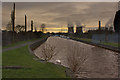 SJ5686 : The Sankey Valley Canal and Fiddler's Ferry Power Station by Ian Greig