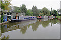 Moored boats west of Sandbach, Cheshire