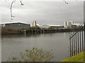 SJ7997 : Manchester Ship Canal, Trafford Park by David Dixon