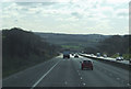 Downhill stretch of the M1 heading south