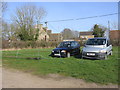ST8561 : Overflow car park for the Courts garden, Holt by HelenK