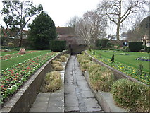 TQ4109 : Dry water feature, Southover Grange Gardens by JThomas
