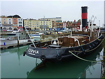 TR3864 : The steam tug Cervia, Ramsgate Inner Harbour by pam fray
