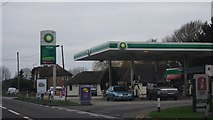 SY8997 : Filling station, Winterbourne Zelston by N Chadwick