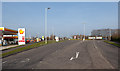 Approaching roundabout near Tesco