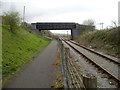 Forgeside Road bridge across the railway, Forgeside