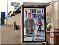 J3582 : "New trains" poster, Whiteabbey by Albert Bridge