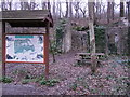 Llanina Wood information sign