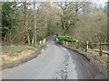 Cathill Lane passing over Standon Gill