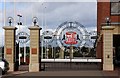 The gates at the Stadium of Light