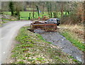 Nant Hafod-tudur enters a culvert, Wattsville