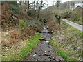 Stream between two culverts, Wattsville