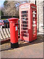 Telephone Box & Main Road Postbox