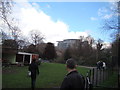 View of the flats on Queenstown Road from Battersea Park