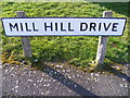 Mill Hill Drive sign