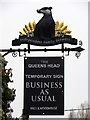 SU0325 : Temporary sign, Broad Chalke by Maigheach-gheal