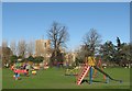 Girton: playground and church