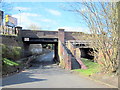 Road to Industrial Estate Passes under the A441 Pershore Road