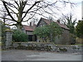 Old lodge building at Plas Llwyn Owen