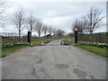 Gateway to Glanhafren Hall near Newtown, Powys