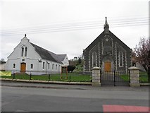 H6257 : Church Hall and Presbyterian Church by Kenneth  Allen