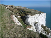 TR3542 : Potential landslip above the White Cliffs of Dover by Marathon