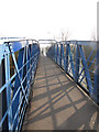 TQ1671 : Footbridge at Teddington weir by Stephen Craven