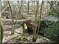 Culvert under railway embankment