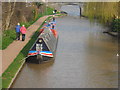 Working Narrow Boat Hadar moored in Middlewich