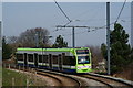 TQ3567 : Approaching Arena Tram Stop by Peter Trimming