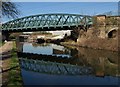 TQ2182 : Railway bridge across Grand Union Canal by Derek Harper