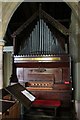 SK9576 : Organ in St John the Baptist church, South Carlton by J.Hannan-Briggs