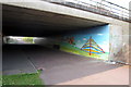 Underpass beneath the Redmoor roundabout