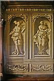 TQ2549 : Murals, Holbein Hall, Reigate Priory by Ian Capper