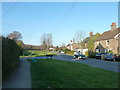 Approaching the junction of Vicarage Lane and Church Road