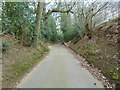 Greensand Way descending to Cosford Farm