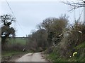 Minor road passing Trerice 4 farm